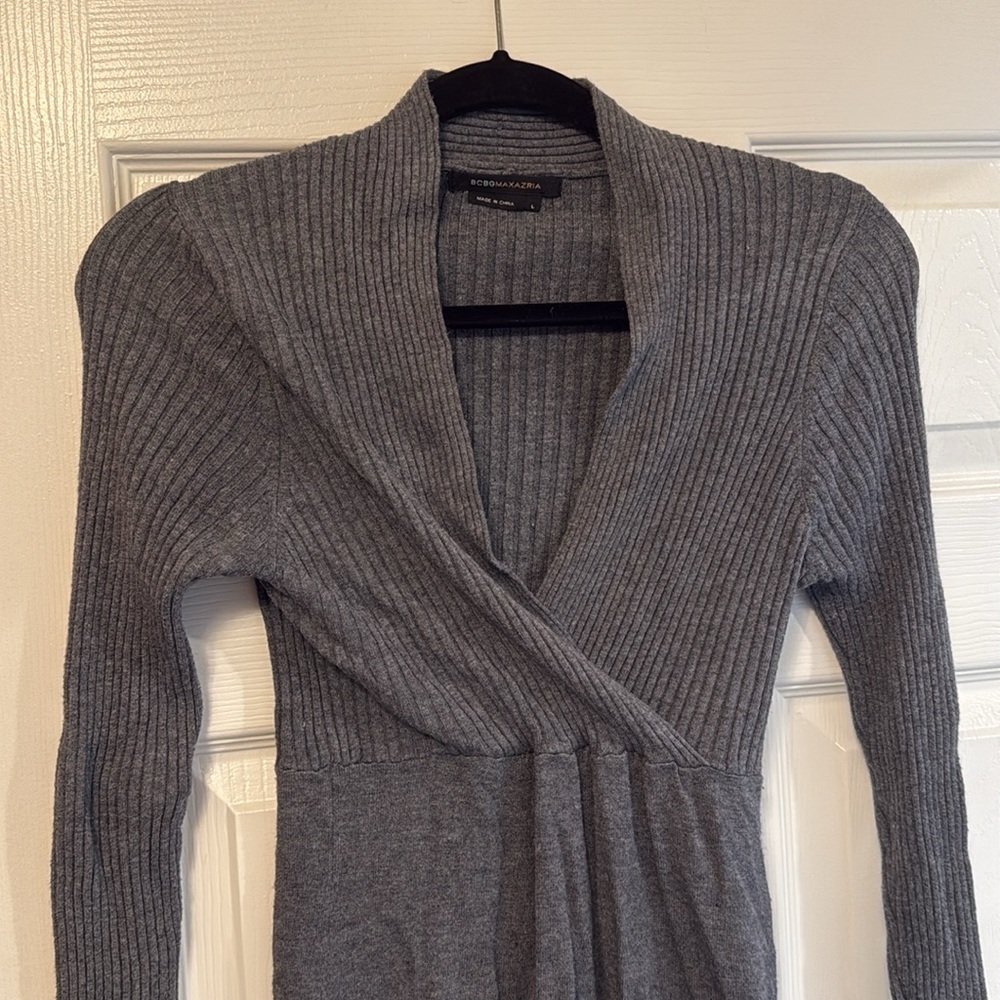BCBG sweater dress - large but fits more like a small/medium - tight fitted